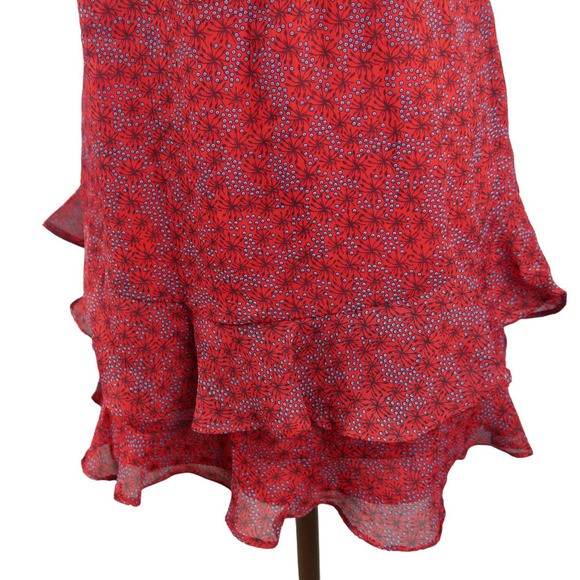 SHOWPO Saints + Secrets NWT Beth Red Ruffle Dress Size Medium - Picture 5 of 11